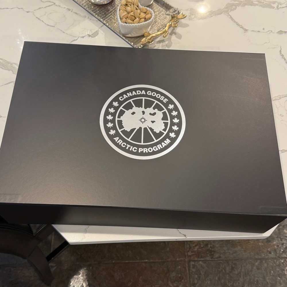Canada Goose Black Box with Silver Emblem